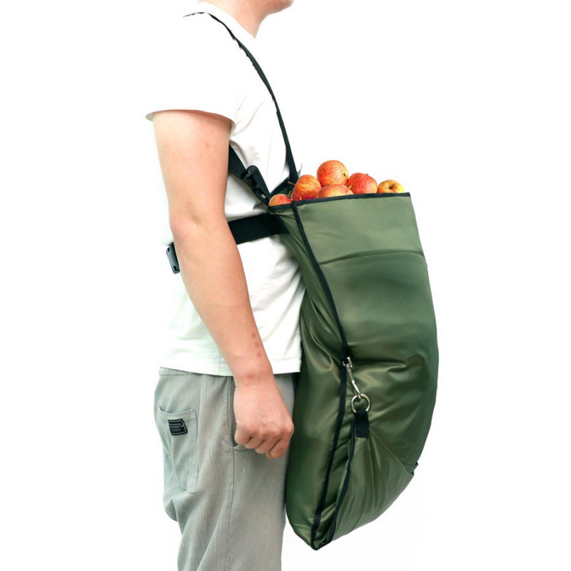 Bolsa de recolección de frutas huerto bolsa de recolección de frutas Delantal de recolección de manzanas y verduras bolsa de almacenamiento antifouling para el hogar doble