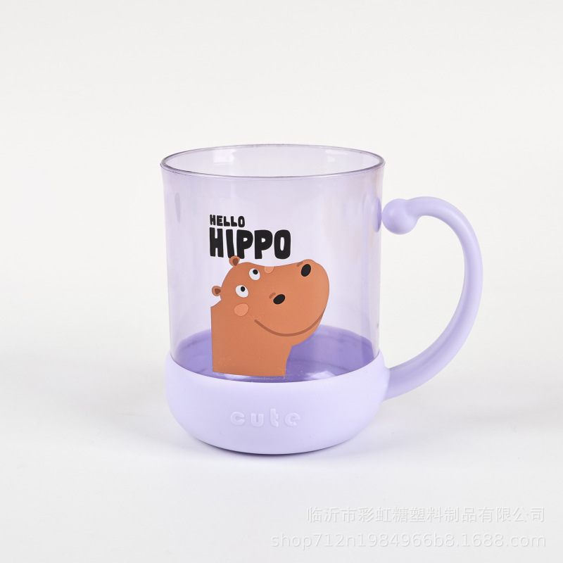 彩虹糖趣味新款儿童牙杯漱口杯现代简约小动物系列儿童漱口杯牙杯|undefined