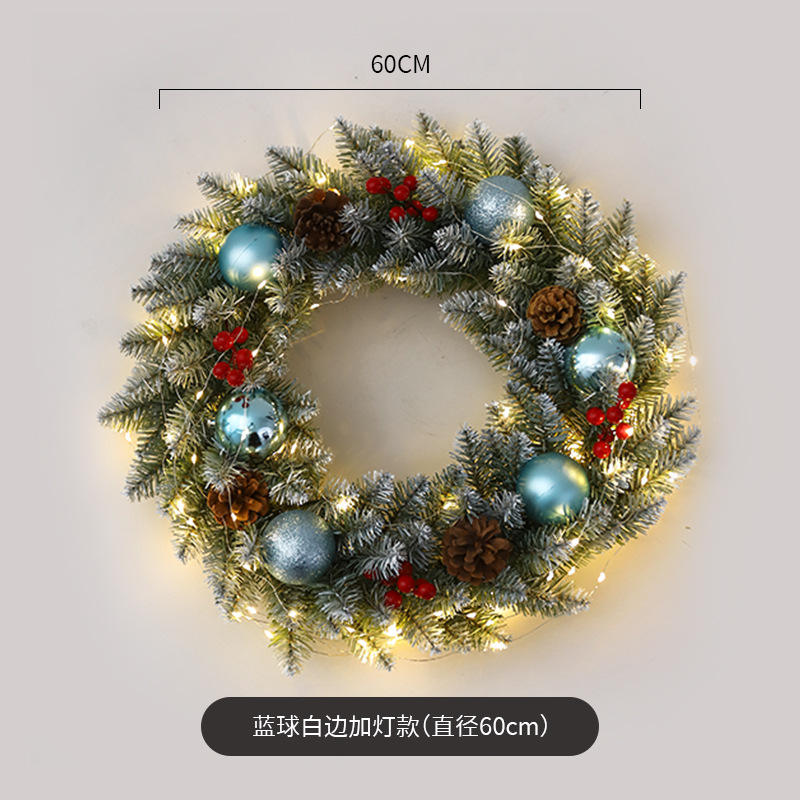 Amazon popular guirnalda de Navidad ratán 40/50/60cm decoración de Navidad Garland decoración escena diseño