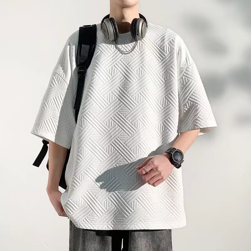 衫少服饰新款短袖t恤男夏季韩版潮流简约半袖上衣港风宽松休闲