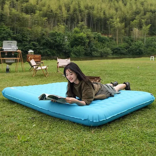 Outdoor portable inflatable air mattress, single-person inflatable mattress, floor mattress, lazy person's home use, double-person inflatable bed, inflatable sofa