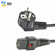 工厂供应印尼3芯品字尾电源线   SNI纯铜三芯电源线JF-03/C13带锁