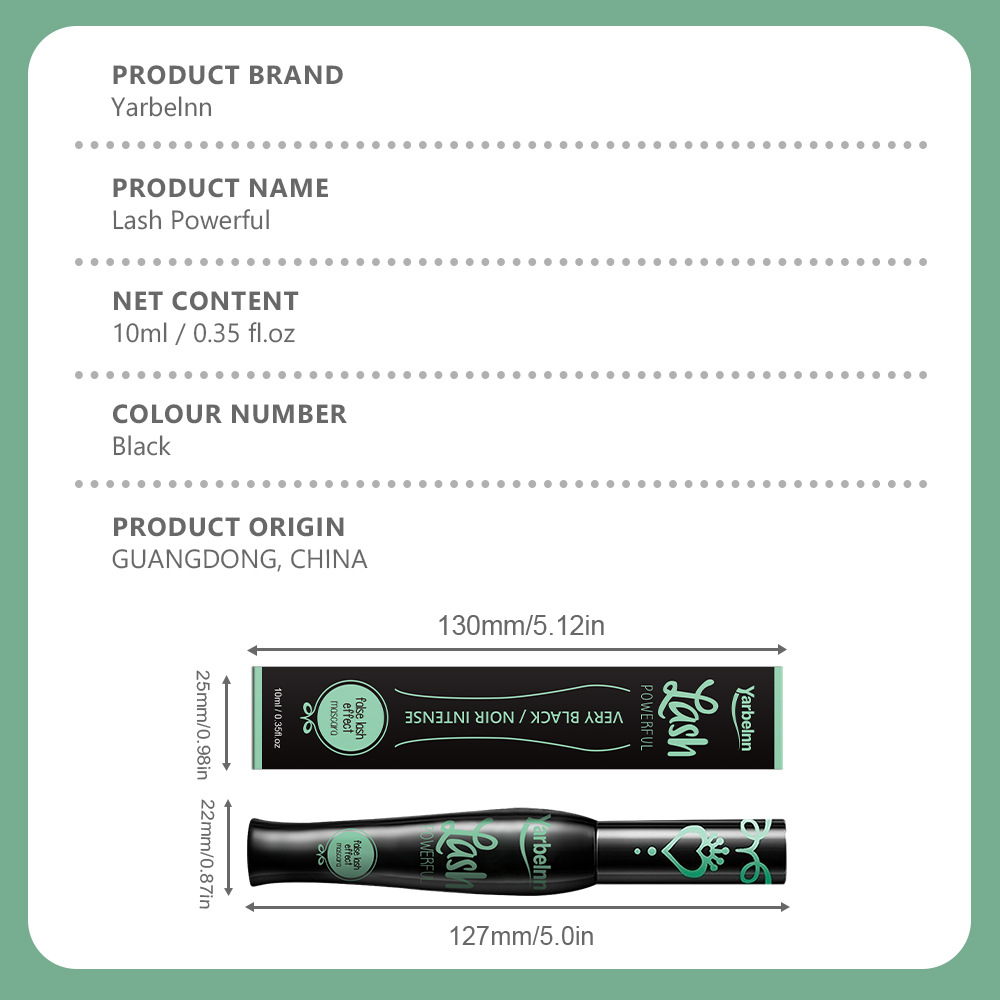 Cross-border Yarbelnn Charming Eye Mascara With Floral Pattern, Lengthens, Thickens, Elongates Lashes, Long-lasting,_voghion.com