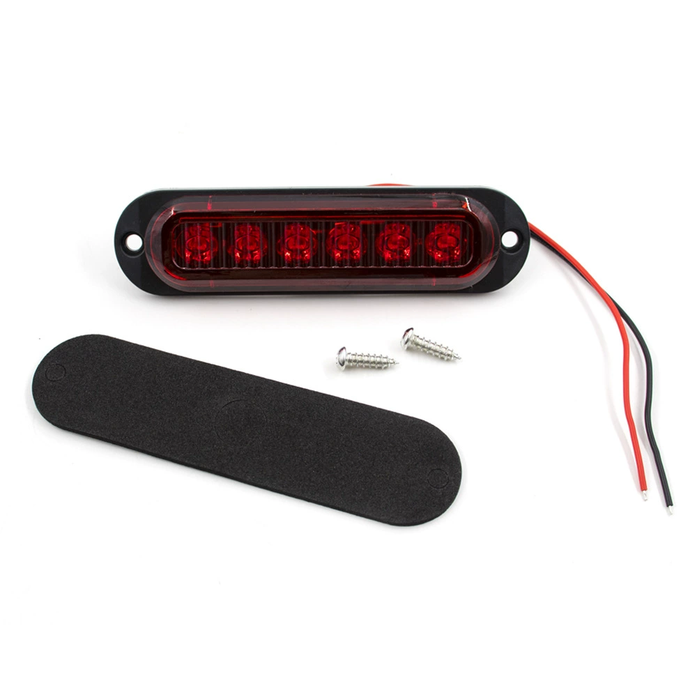 Шестидюймовые LED-фары для грузовика, задние фонари грузовика, боковые предупреждающие сигнальные огни шириной 10-30В, сигнальные огни ширины прицепа