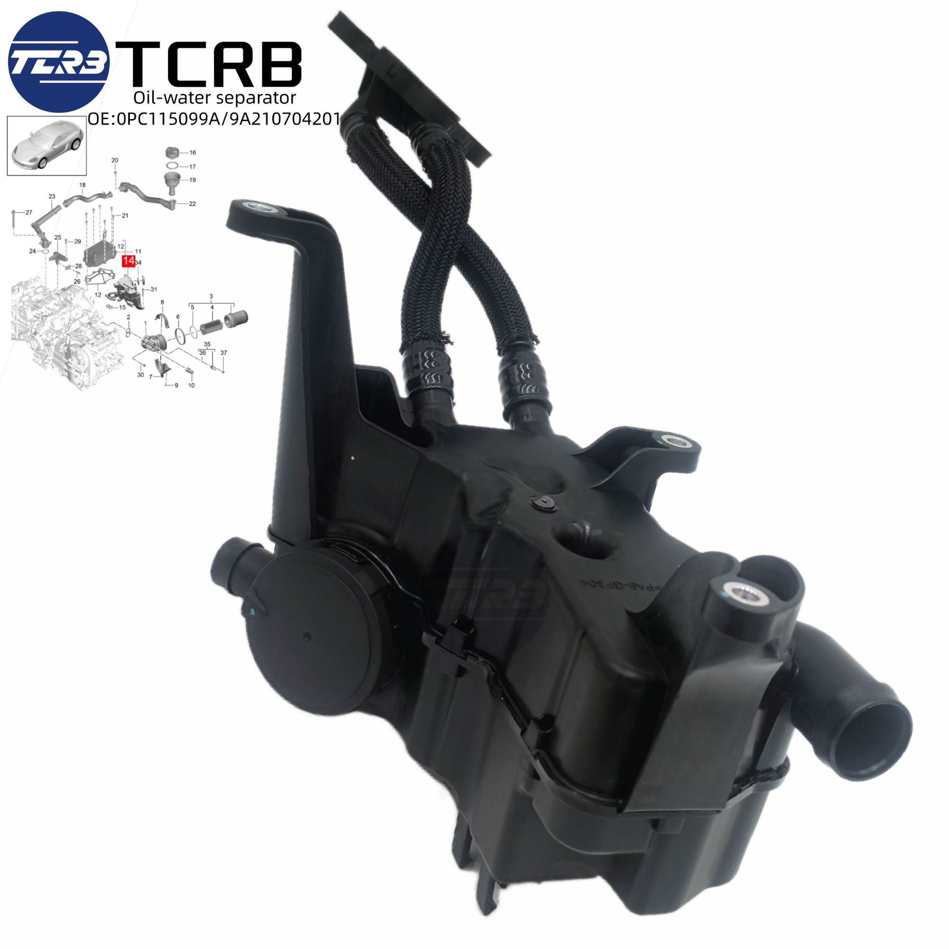 Suitable for Porsche 982 Oil Separator 0Pc115099A 9A210704201 9A210704200