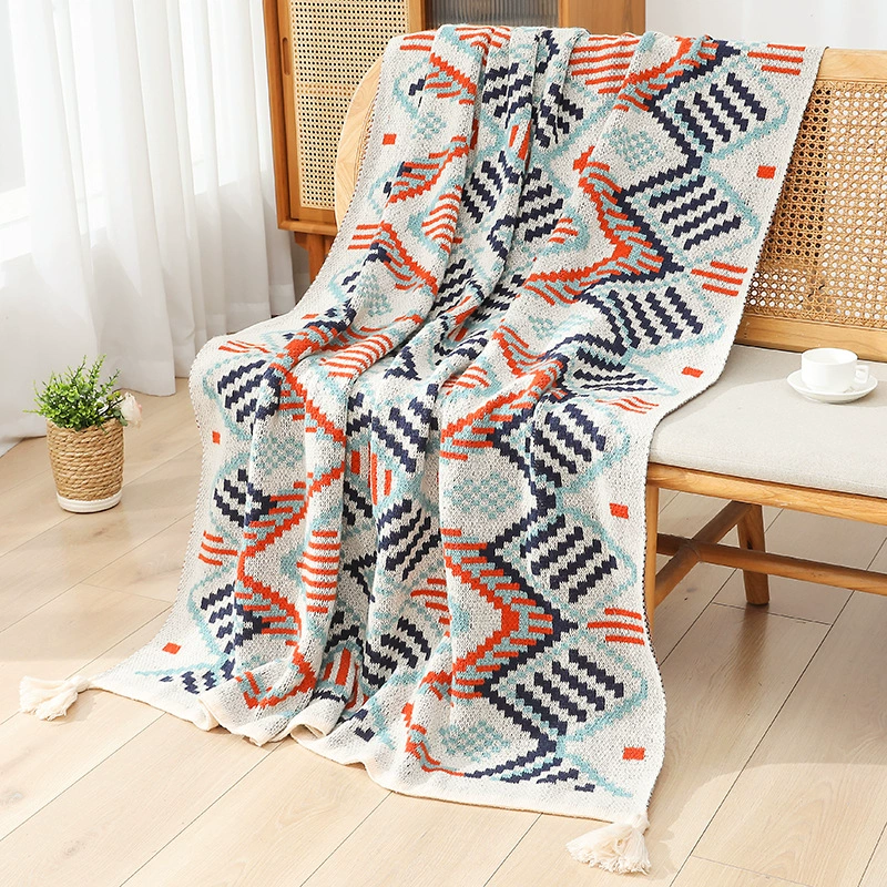 Трансграничное богемное одеяло офис скандинавский ветер кондиционер сиесты бархатное одеяло кемпинг шаль легкий роскошный диван одеяло