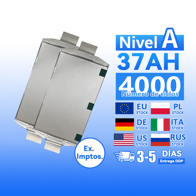 3.7v 37ah 58ah 73ah Batería de litio de paquete blando