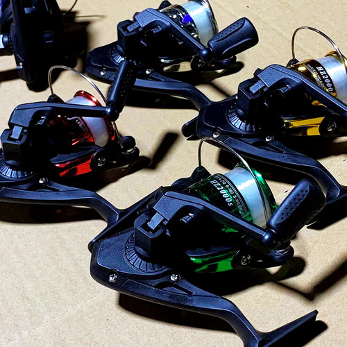 Manufacturers wholesale large quantities of raw material spinning wheel fishing reels and fishing reels with 200% off electroplated sea rod handwheels with lines
