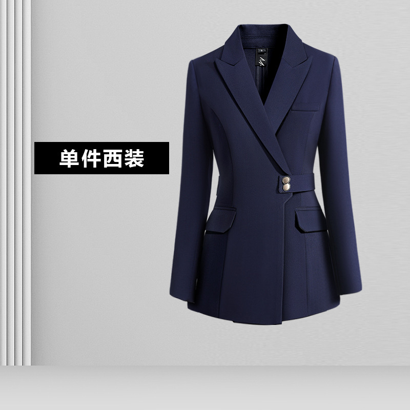 新型職業スーツセット女性春秋気質職場正装ホテルマネージャー宝石店作業服工装女性|undefined