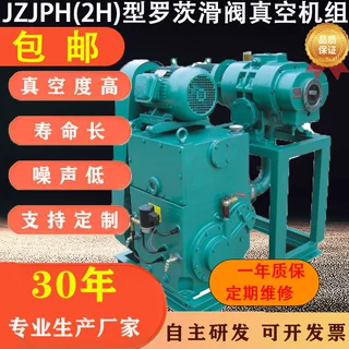 电力工业罗茨滑阀真空机组节能高真空度大型立式防爆真空泵抽气机