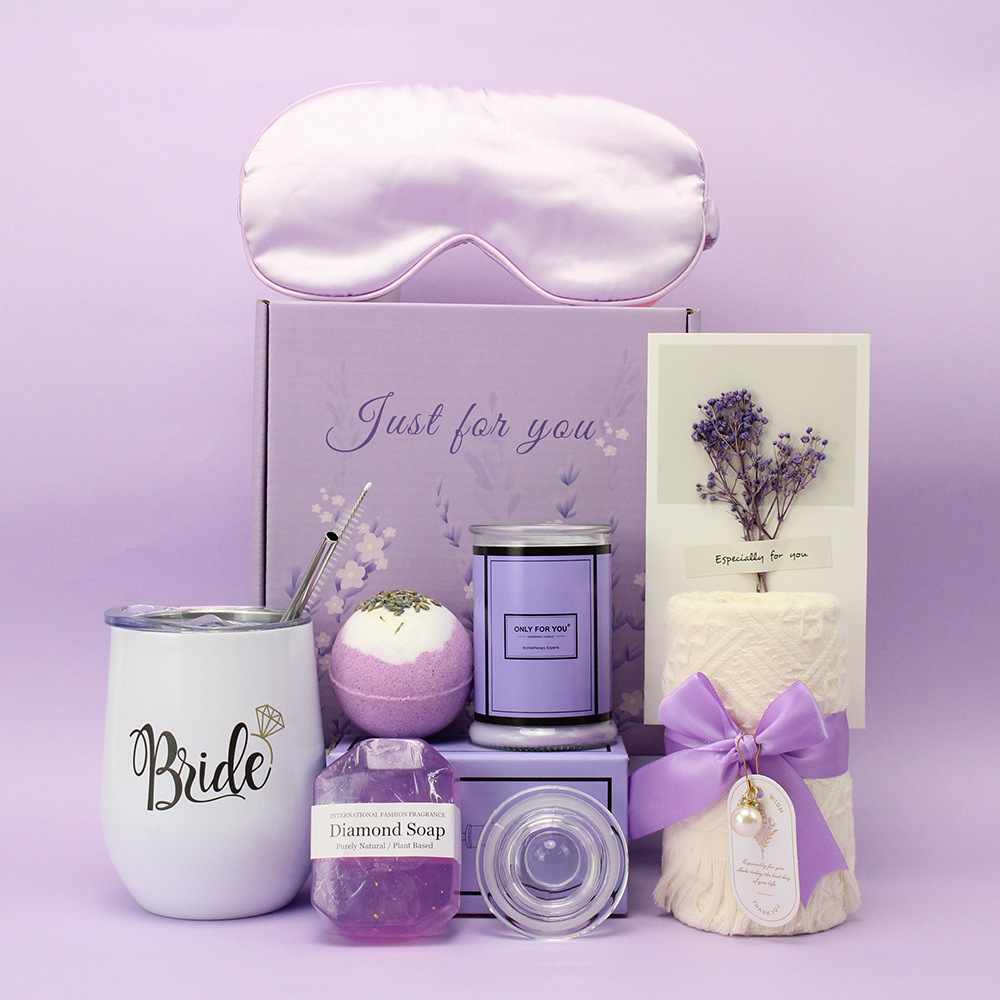 Vaso Térmico de Gran Capacidad de 20 oz para Auto, Juego de Regalo con Sales de Baño, Acero Inoxidable 304, Caja de Regalo de Lujo Ligero