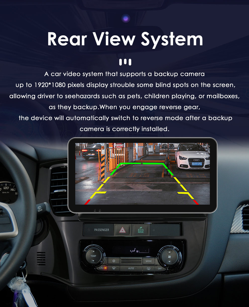 10.33inch Suitable for 12-18 Mitsubishi Outlander 3Rd Generation Car Central Control Navigation Bluetooth Wireless Carplay