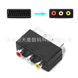 �߰��^21�SCART�W���Dɫ�AV����3RCAĸ�D���^�ҕ�D�Qinݔ��