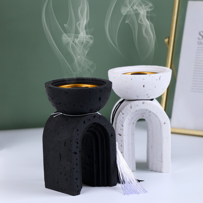 跨境中东简约几何造型香薰炉 欧式餐桌客厅装饰创意工艺品香炉|undefined