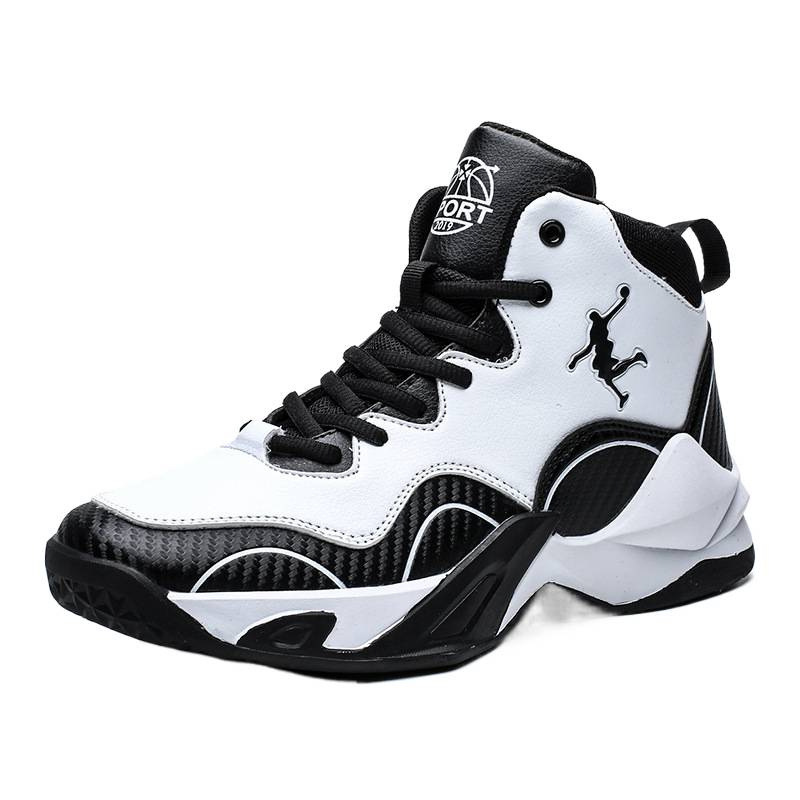 2025 nuevos zapatos de baloncesto de hombre deportivos de alta altura cuatro estaciones estudiantes zapatos de moda de gran tamaño zapatos de cuero juveniles