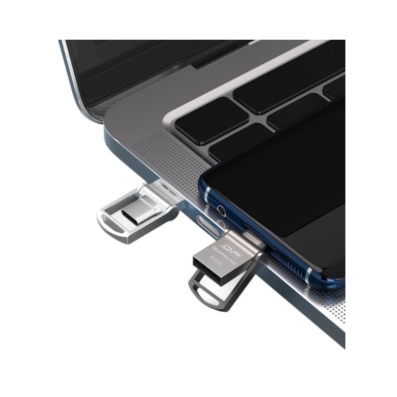 Type-C 携帯電話デュアルインターフェイス USB フラッシュドライブ 32 グラム高速コンピュータ携帯電話デュアルヘッド USB フラッシュドライブ金属回転 64 グラム USB フラッシュドライブ|undefined