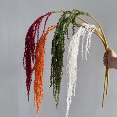模造卸売り柔丽糸恋人涙吊米花材軟装装飾花芸結婚祝い永生花デザイナー造花