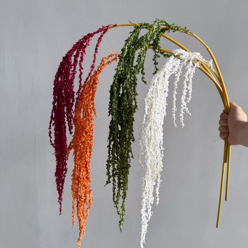 Simulation wholesale Roulisi lover tears hanging rice flower soft decoration floral wedding eternal flower designer fake flower