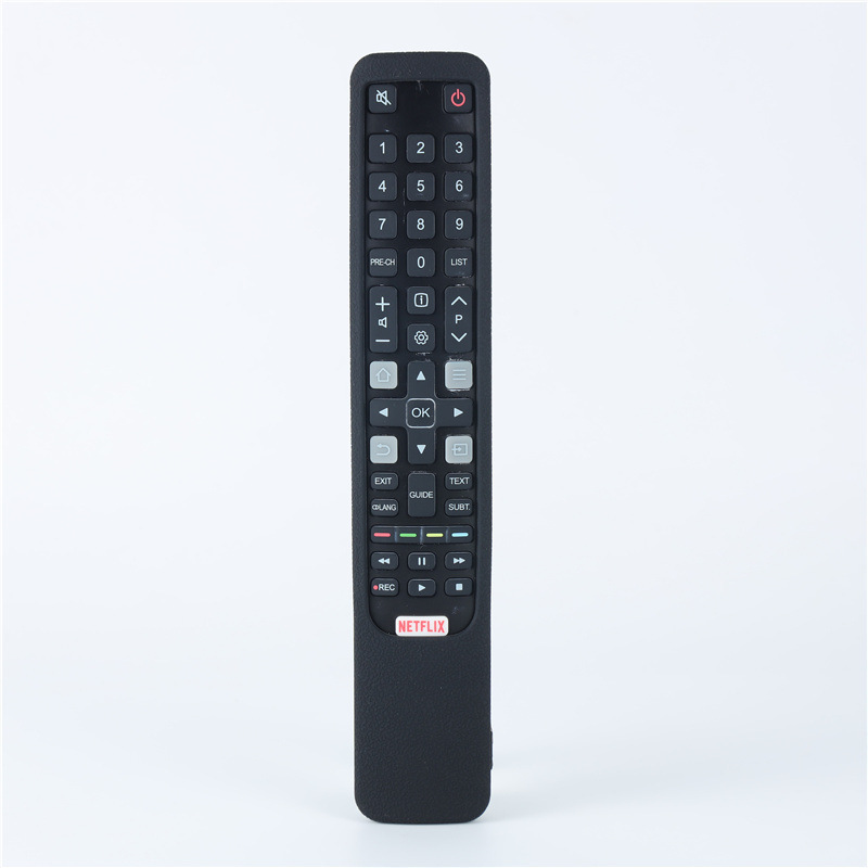 TCL RC802N 外国貿易バージョンのリモコンシリコン保護カバーに適した厚いレザーテクスチャ落下防止発光カラー|undefined