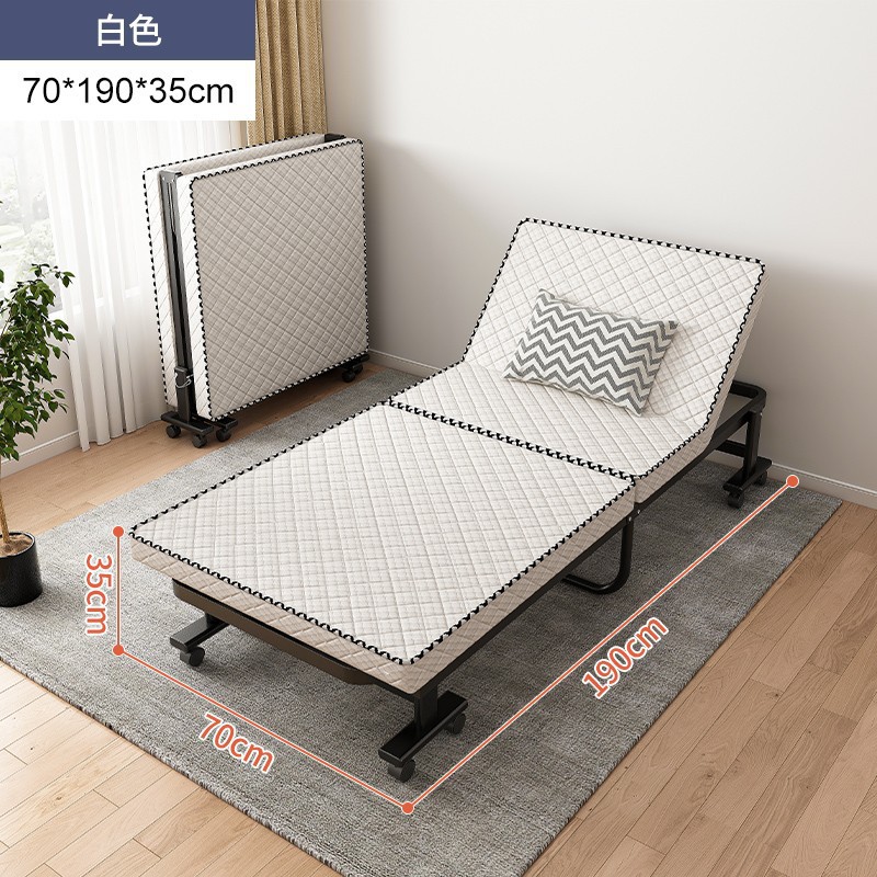 Almuerzo de alta gama Cama plegable Cama individual Cama temporal para huéspedes domésticos Cama de escolta de confinamiento Oficina Siesta Sofá cama