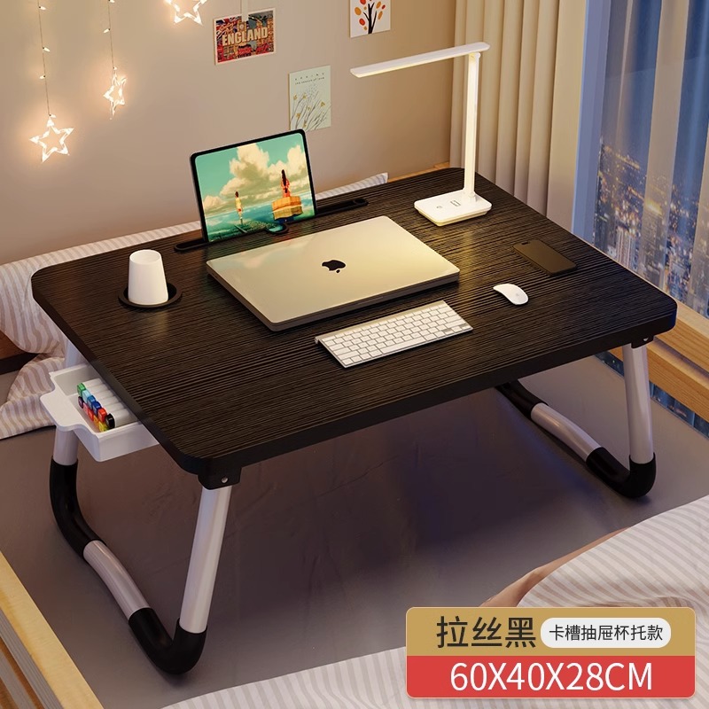 대형 [헤어라인 블랙] (카드 슬롯 + 컵 홀더 + 서랍) 가로 60 * 세로 40 * 높이 28cm