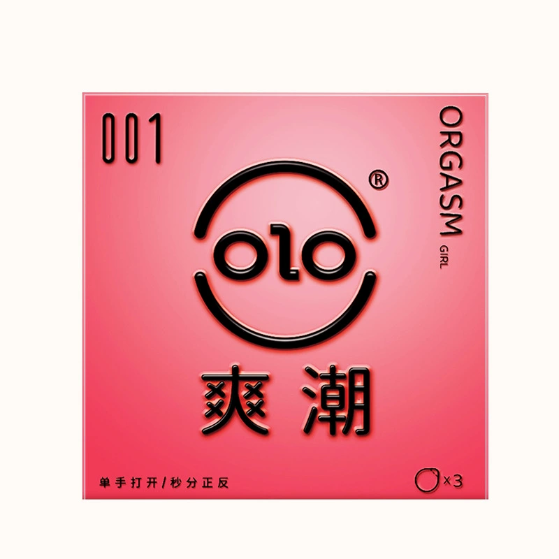 Презервативы (olo) 001 ультратонкие, длительного действия с гиалуроновой кислотой, текстурированные бусины, 3/10-пакета