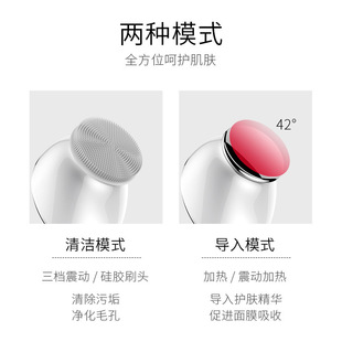 Private Model Product Pore Cleaning Vibration Rejuvenation Eye Introduction Instrument Electric Silicone Facial Cleansing Brush Wholesale