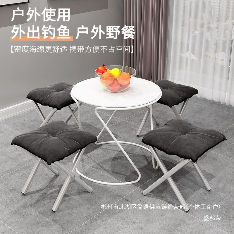 Fábrica directa de oficina plegable al aire libre pedal taburete de espesor simple siesta pie plegable taburete portátil