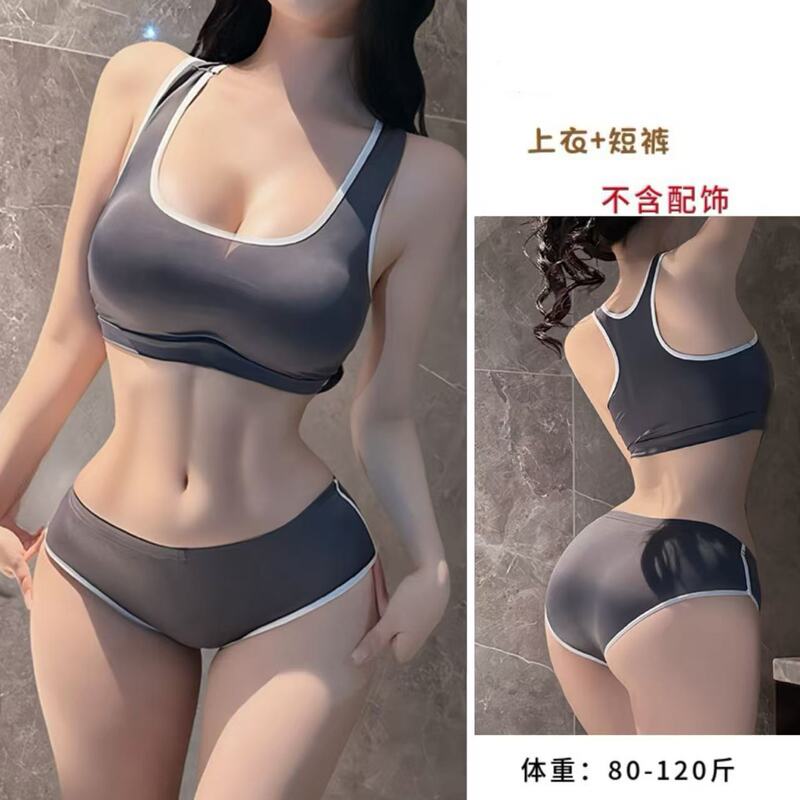 Summer Camisole Women's Hip-Hugging Shorts Suit Sexy Slim Sports Girl Sexy Dead Water Sexy Underwear