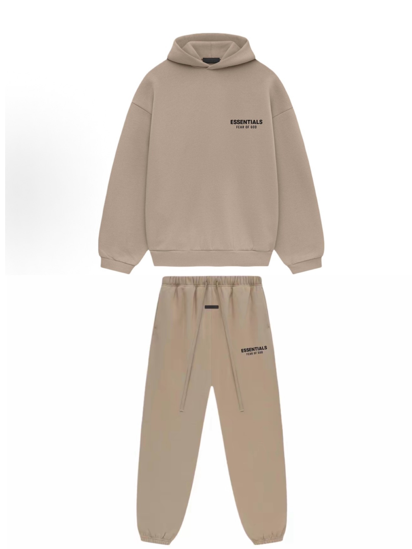 Bộ đồ hoodie + quần thể thao màu nâu vàng sa mạc 24 / XS