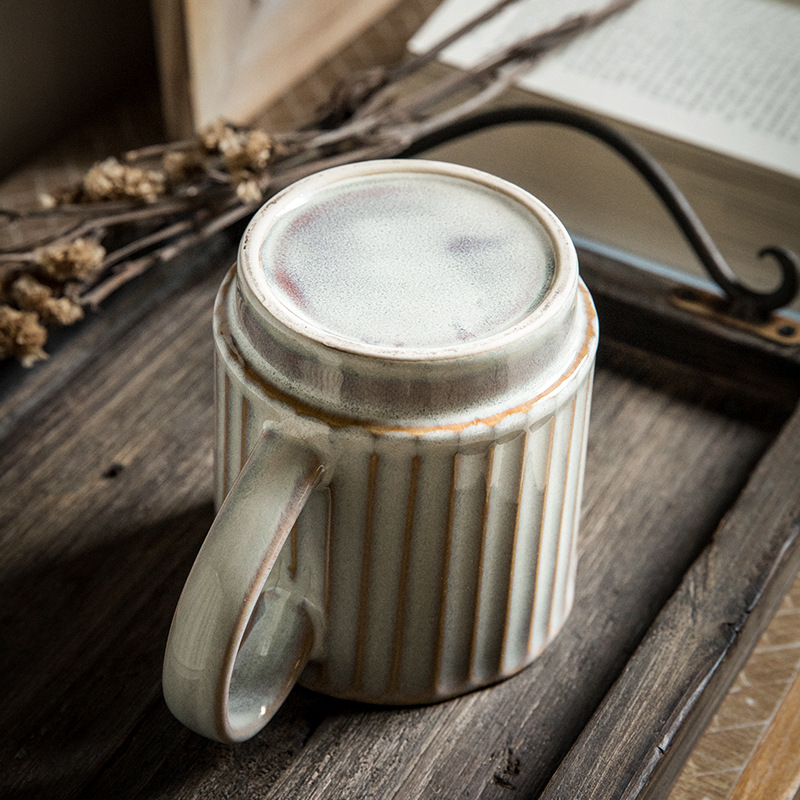 Transfronteriza Lott taza de alivio de la vendimia Americana Taza de cerámica Taza de agua Cafetería restaurante taza de café de exportación