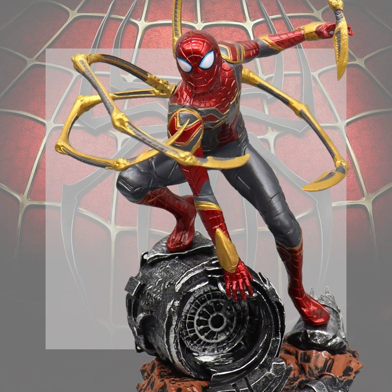 Большая модель Pill Avengers 3 Infinity War Iron Spider-Man Фигурка Аниме Периферийная модель Орнамент