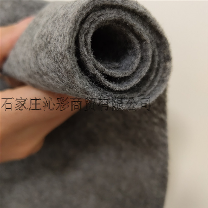 2MM340g戟绒毡170g黑色针刺毛毡布needle-punched polyester felt