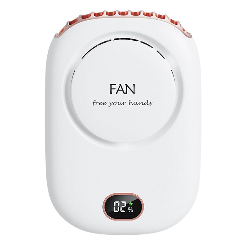 Nuevo Halter ventilador perezoso sin aspas ventilador USB cintura colgando gran pantalla de energía eólica Halter pequeño ventilador transfronterizo