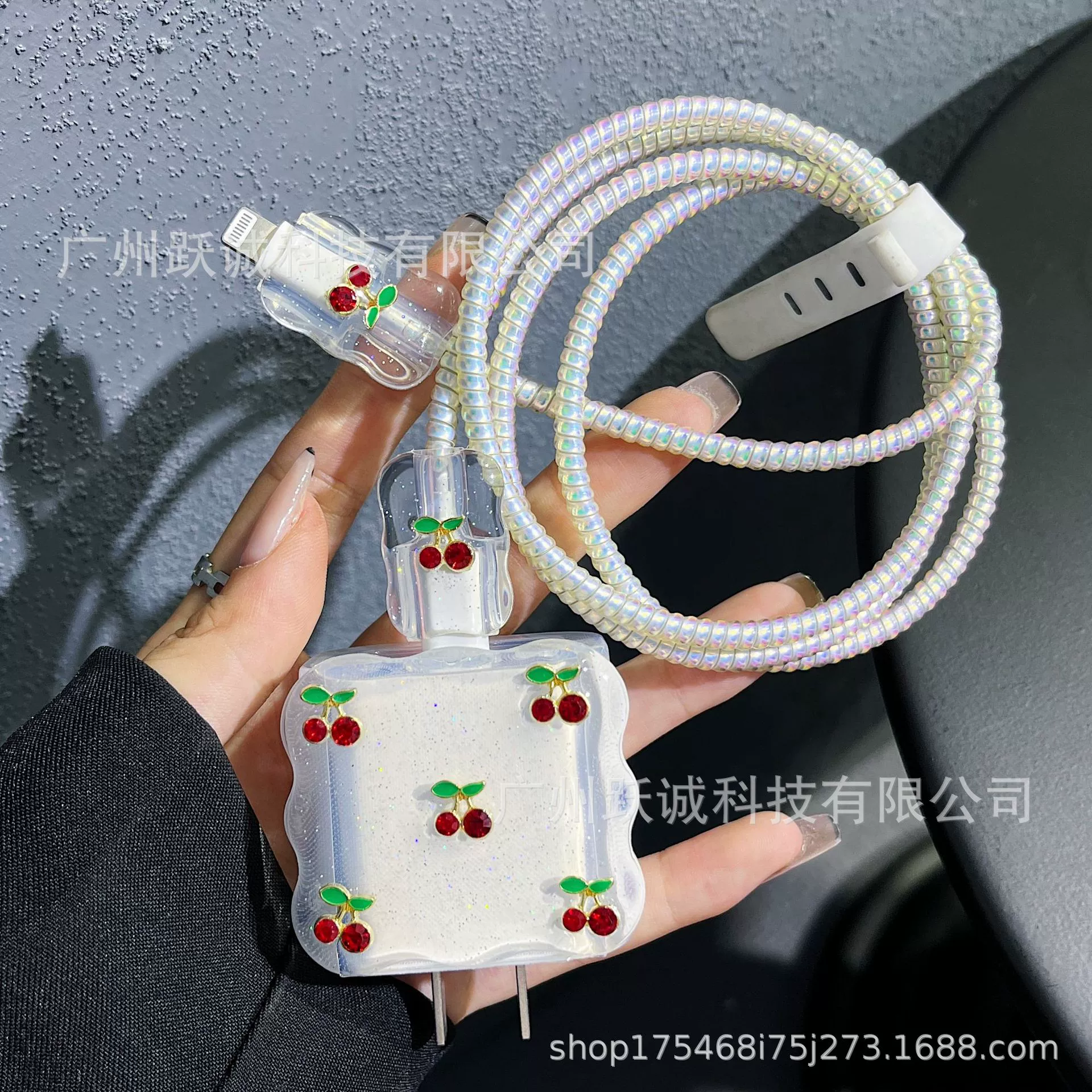 Капельный вишневый кабель защиты данных чехол 20 Вт для Apple 15 зарядное устройство iPhone14promax корпус быстрой зарядки