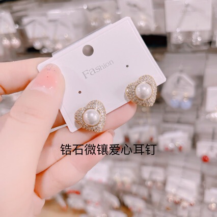 Fashionable artificial geometric stone inlay with zircon