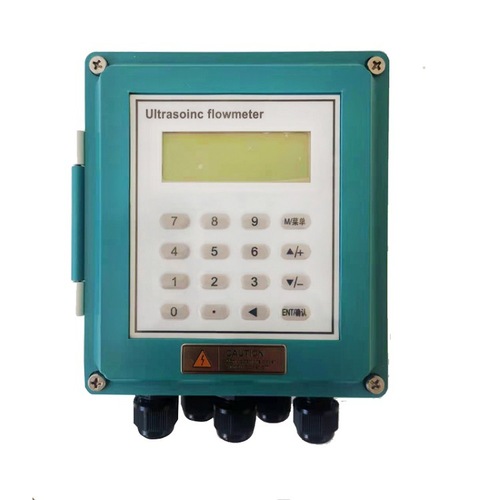 Insertion Ultrasonic Flow Meter for Pipeline Liquid, Wall-mounted Self-Contained Water Heat Meter, Stainless Steel Sensor