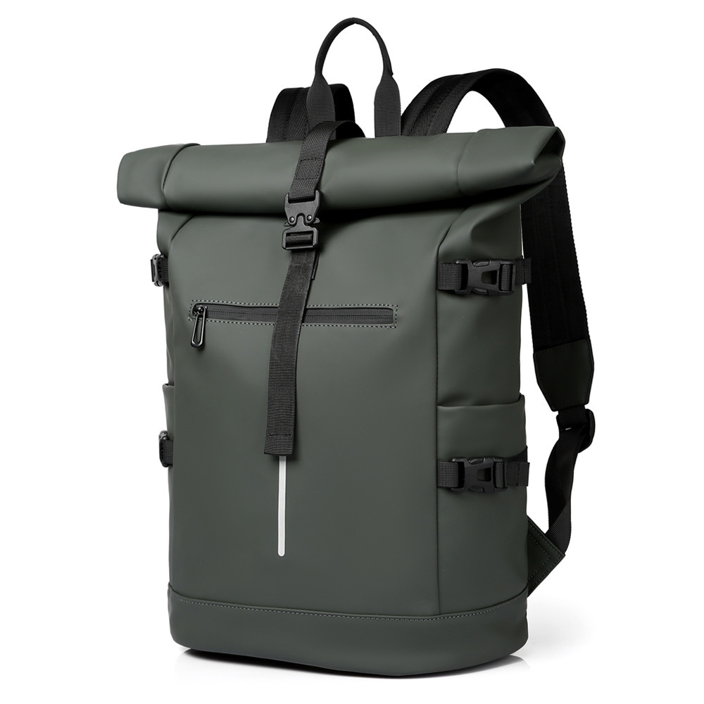 New Brand Roll-up Large-capacity Backpack For Men, Shoulder Bag, Trendy Single-shoulder Commuter Bag_voghion.com