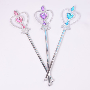 Princess Dress up Magic Wand Party Prom Love Fairy Wand Children's Plastic Toy Gift Factory Direct Delivery