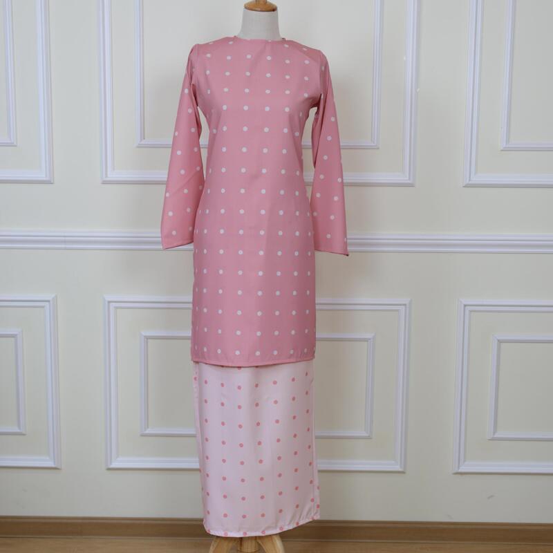 [Polka Dot Style] Women's Modern Traditional Malay Outfit, Can Be Customized According to Your Image, and Can Be Shipped as a Single Item