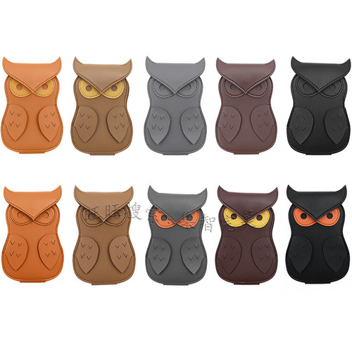 New Owl-Shaped Guitar Pick Holder Large Capacity Strumming Pick Bag Cartoon Pick Pouch