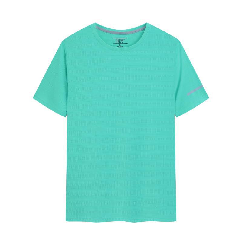 Ropa de trabajo de verano camiseta de hielo de secado rápido cuello redondo logotipo de manga corta ropa de trabajo corporativa deportiva image 5