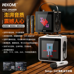 WEKOME跨境2025年新款电脑蓝牙音箱 低音炮户外K歌音响一体机唱歌