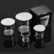 Measuring Cup Fishing Four-piece Set Measuring Cup Bait Cup with Scale Measuring Cup Boxed High Transparent Measuring Cup with Lid Scale Cup