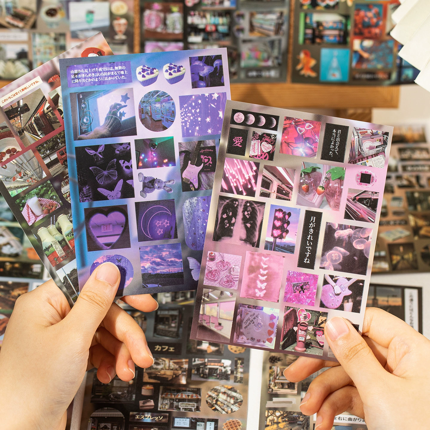 Наклейки-фотоальбом Japanese DIY, 20,1×12,9×1 см, декоративные скрапбукинг дизайны