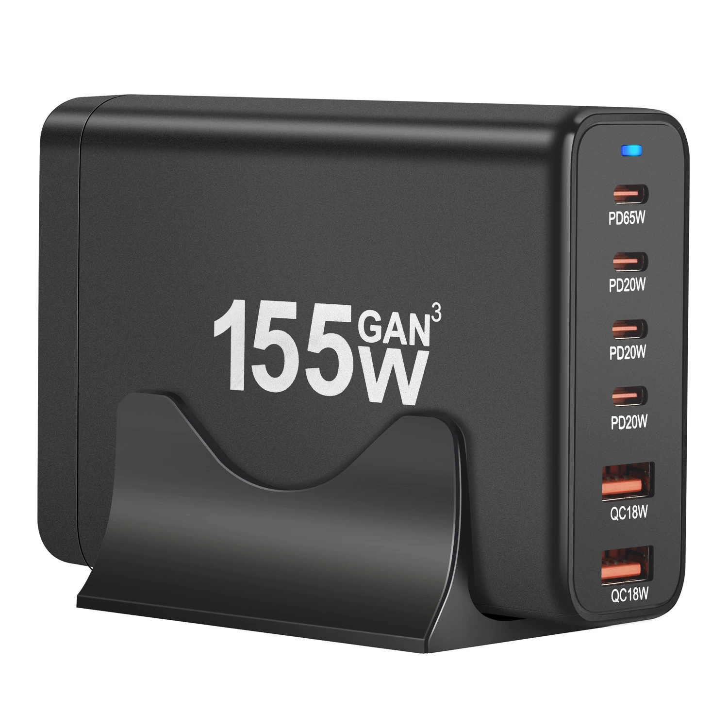 155W PD настольное зарядное устройство по монолитной модернизации - многофункциональный PD адаптер 2A4C с несколькими портами PD моментальная зарядка