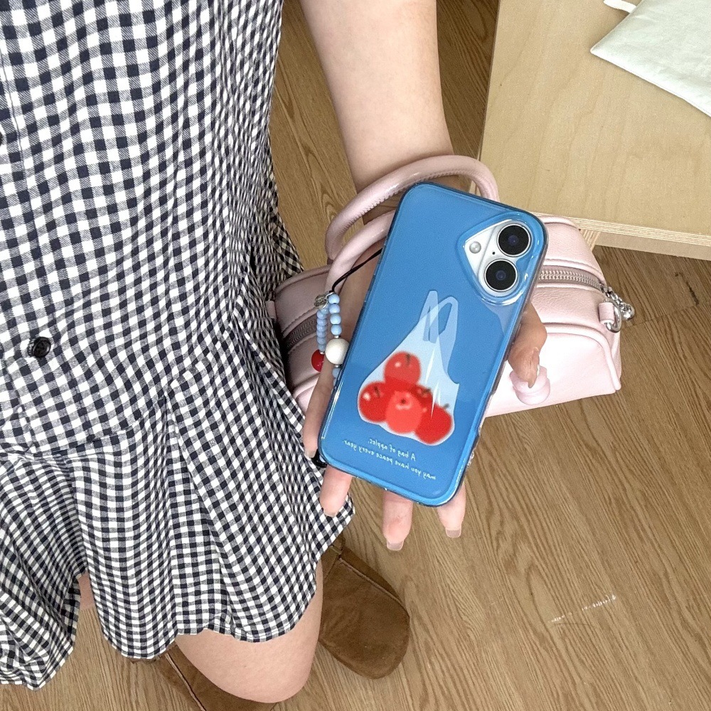 Nicho ins simple bolsa apple iphone16ProMax funda para teléfono móvil 14 Apple 15Pro pulsera mujer