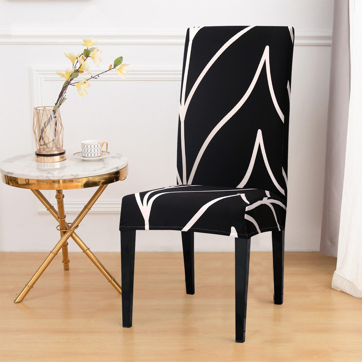 Funda de silla elástica con estampado de seda de leche transfronteriza de Amazon Exportación de Ebay Funda de silla universal todo incluido de gran venta en Europa y América