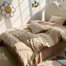 260支A类加厚棉四件套*棉磨毛长绒棉被套三件套床笠秋冬款跨境