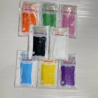 1×2.5米 1.6丝厚马卡龙雨丝帘 流苏 婚礼聚会 背景饰品